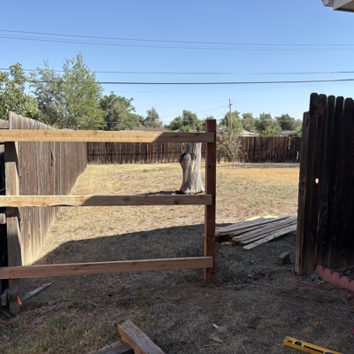 Before Fence & Gate Repair Photo